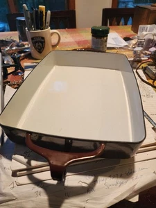 VTG Dansk Kobenstyle  France Brown Enamel 10.5"x8” Casserole Baking Dish MCM - Picture 1 of 13