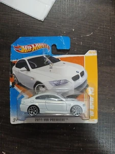 Hot Wheels Short Card '10 BMW M3 White 2011 HW Premiere  - Picture 1 of 4