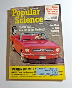 Vintage Popular Science Magazine May 1964, Ford Mustang Feature - Picture 1 of 3