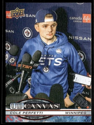2025-26 Upper Deck Series 1 UD Canvas #C-20 Cole Perfetti - Image 1 of 2