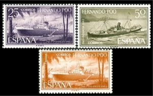 Fernando Poo 207/09  1962 Pro infancia Barcos MNH - Picture 1 of 1