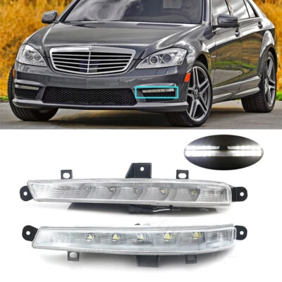 1 par de luces antiniebla de circulación diurna para Mercedes Benz W221 S63 AMG 2009-2013 Foto 1 de 4