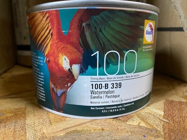 Base de tintado Glasurit 100-B-339, sandía, 0,5 L / 16,9 oz CADUCIDAD 15/11/2025 Foto 1 de 1