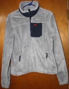 Abercrombie & Fitch Mountain Fleece 1/2 Zip Jacket Gray & Black Women's Size M - Picture 1 of 7