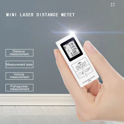Mini Digital Laser Rangefinder Rechargeable Measuring Instrument Distance Area - Image 1 of 4