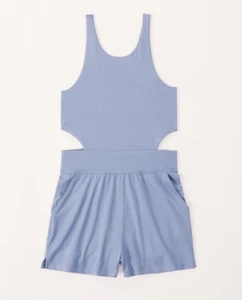 NIP Abercrombie & Fitch Girl's cutout active romper Blue size 15/16 $34.95 - Picture 1 of 2