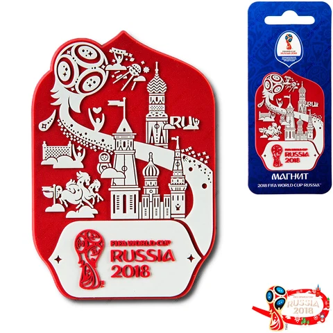 ZABIVAKA CH035 MAGNET RUSSIA! World Cup FIFA 2018 / Football Mascot Wolf Cover