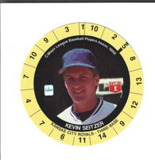 Kevin Seitzer 1989 Cadaco Game Disc - Kansas City Royals