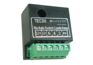Relé de doble carga autoconmutable TEC3M 30A para caravanas/autocaravanas - Imagen 1 de 1
