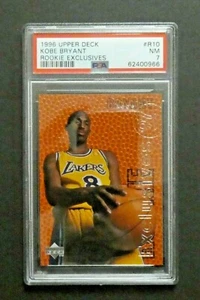 1996 Upper Deck Rookie Exclusives RC Kobe Bryant #R10 LA Lakers PSA 7 NM - Picture 1 of 2