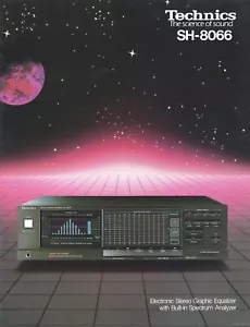 TECHNICS - SH-8066 SH 8066 - EQUALIZER - BROCHURE CATALOGUE CATALOGO KATALOG - Foto 1 di 1