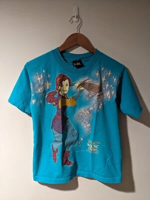 Camiseta mediana vintage 1997 Quest for Camelot película de Disney azul juvenil Foto 1 de 4