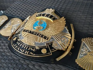 WWE / WWF Winged Eagle Replica Title (Dual Plated) Wrestling Gürtel | WCW | IWGP - Bild 1 von 4