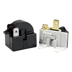 Refrigerator Starter Relay 15Ohm 2Pin&1/2HP Overload Kit for Freezer Dehumidier - Picture 1 of 6