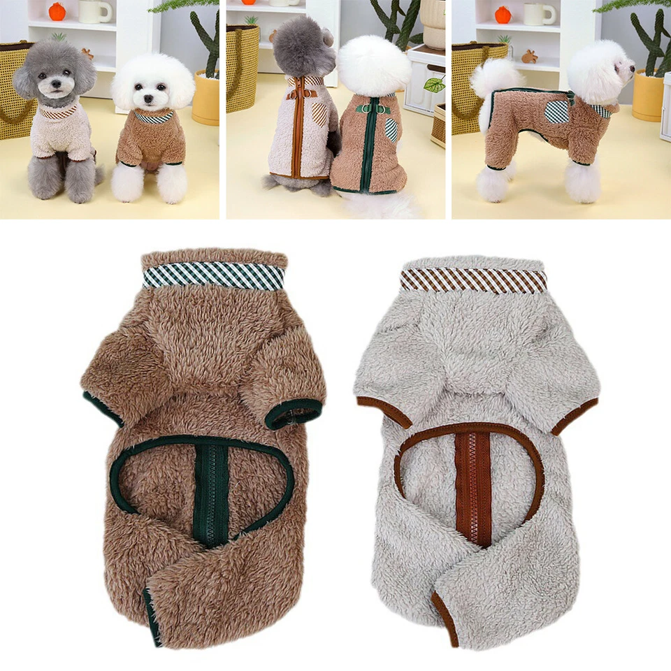 MARKENLOS Haustier Hund Katze Warme Pullover Weste Fleece Mantel Jacke Welpen T-Sh `?