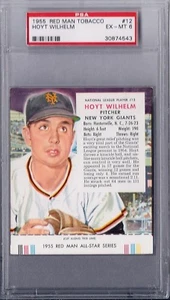 1955 Red Man Redman Set # 12 Hoyt Wilhelm HOF EX MT PSA 6 - Picture 1 of 1