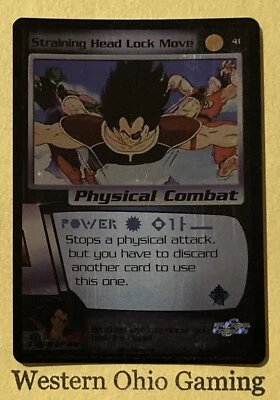 Dragon Ball Z CCG Straining Head Lock Move #41 Foil TCG Sayian Saga - Image 1 of 2