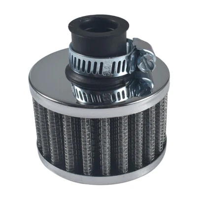 Filtro de aire respirador motor caja manivela redonda entrada 12 mm moto Foto 1 de 4