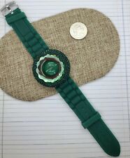 Beautiful Green Ashley Watch with Silicone Band. Needs Battery, Does Work.