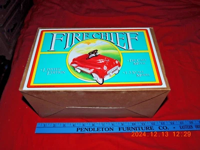 Xonex Collector Edition Fire Chief Mini Pedal Car Die Cast Metal 1993 - Image 1 of 3