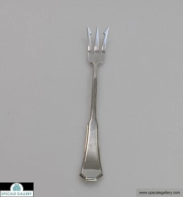 Вилка лимонная Reed & Barton американская федеральная из чистого серебра *НОВАЯ* - Изображение 1 из 2