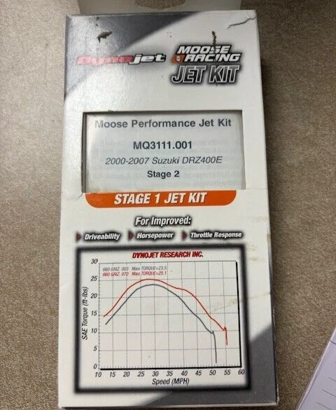 Moose Racing DYNOJET JET KIT, PART #1007-0051 2000-2007 Suzuki DRZ400E Stage 2  - Image 1 of 1