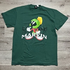 Vintage 90s Looney Tunes Marvin The Martian Spellout Shirt XL Made USA - Picture 1 of 7