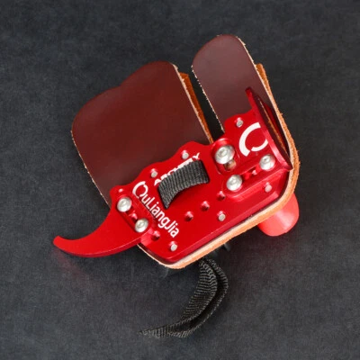 Archery Finger Tab Guard Protector Gear Glove Cow Leather Recurve Bow Shooting - Image 1 of 4