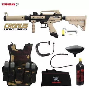Tippmann Cronus Tactical LT Gilet Tattico Pistola Paintball Confezione Tan - Foto 1 di 5