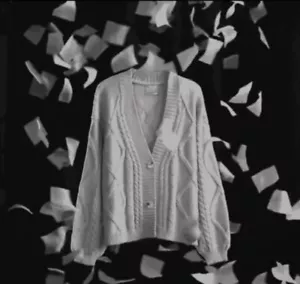 Cardigan Taylor Swift The Tortured Poets Department grigio taglia XS/S nuovo - Foto 1 di 6