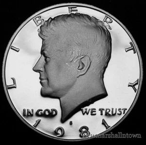 1981-S TYPE 2 Kennedy Half Dollar ~ Gem Proof DCAM ~ TY2 Clear S - Picture 1 of 3