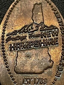 Greetings From New Hampshire Est. 1788 Zc Elongated Penny #060992 - Picture 1 of 2