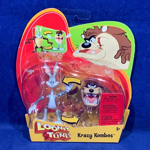 New LOONEY TUNES KRAZY COMBOS 2 Figure BUGS BUNNY Tasmanian Devil INTERCHANGABLE Cover