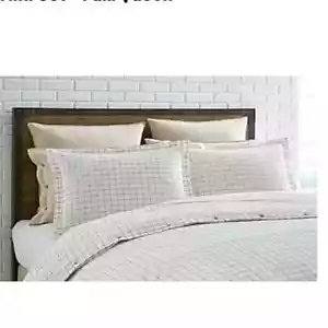 Cremieux Maxwell Khaki Plaid 100% Cotton Full/Queen Duvet Cover Set 3 Piece New - Picture 1 of 3