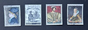 4 Stamps Timbre France art tableau - Picture 1 of 1