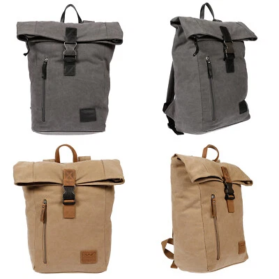 Rucksack Kurierrucksack Laptop Tablet Fach Schule Uni Business Canvas Herren - Bild 1 von 4
