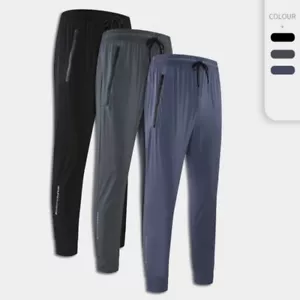 Pantalones de yoga para hombre de verano de ajuste delgado suelto transpirables para correr entrenamiento fitness pantalones - Imagen 1 de 10