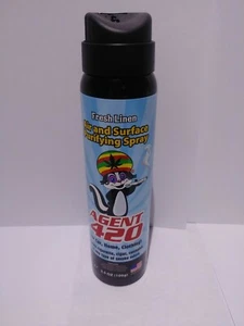 Air Freshener AGENT 420 3.5oz Fresh Linen WEED Smoke Odors Eliminator CAR Home - Picture 1 of 1