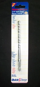 5/16" MASONRY Drill Bit Quick Change, Master Mechanic, Lot of 1 - Picture 1 of 1