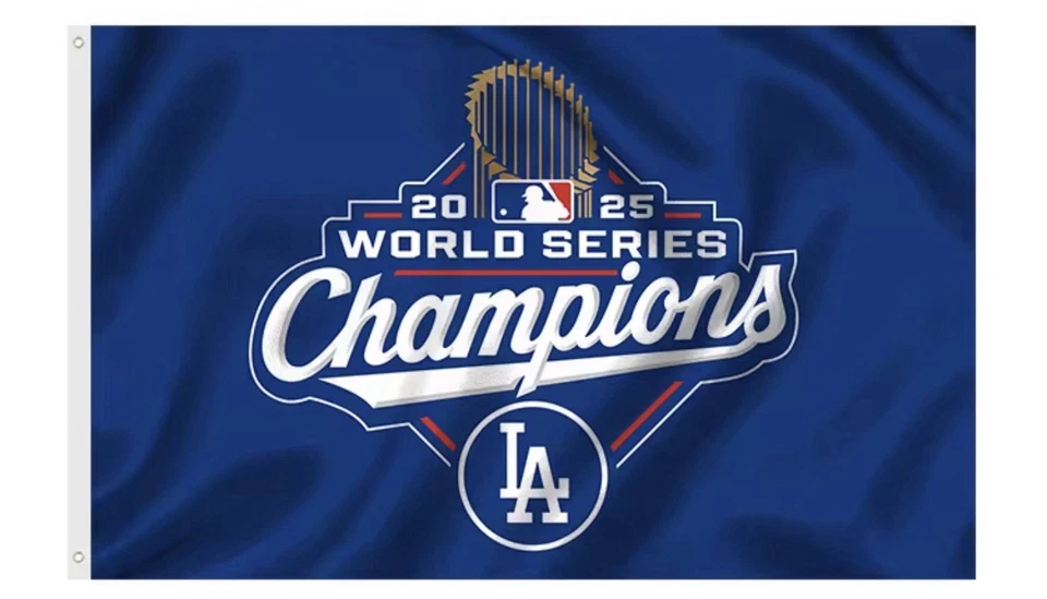 Los Angeles Dodgers Fans 3x5 FT Flag 2025 World Series Champions FAST SHIPPING! - Image 1 of 2