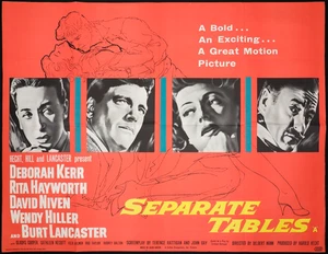 Separate Tables ORIGINAL Quad Movie Film Cinema Poster David Niven Deborah Kerr - Bild 1 von 5