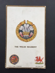 GB 1918 WELSH REGIMENT PATRIOTIC POSTCARD CENSOR 5578 TO EASTLEIGH - Picture 1 of 2