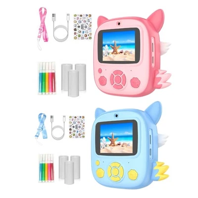 Childrens Camera Instantly Photo Printer 1080P Double Lens For Creative Learning - Image 1 of 4