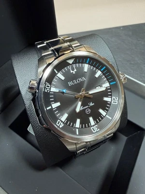 BULOVA - Orologio da polso uomo man Marine Star Nero 96B382 - Imagen 1 de 4