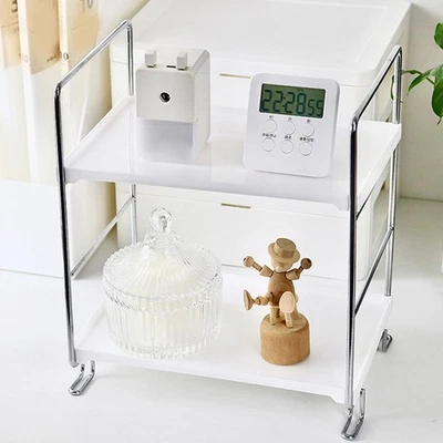 Desktop Makeup Organizer Rack PP Wrought Iron Detachable Easy Access Spice Rack - Image 1 of 4