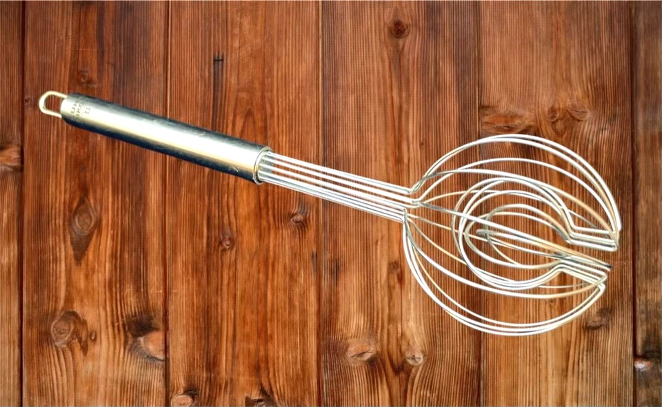 Batidor de alambre doble globo Kuhn Rikon 10" mango de acero inoxidable Suiza Foto 1 de 4