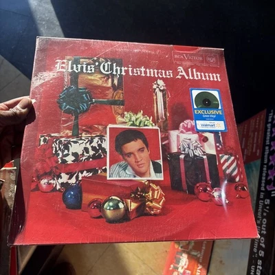Elvis Presley Elvis' Christmas Album Green Color Vinyl LP Walmart Ex New Sealed - Image 1 of 4