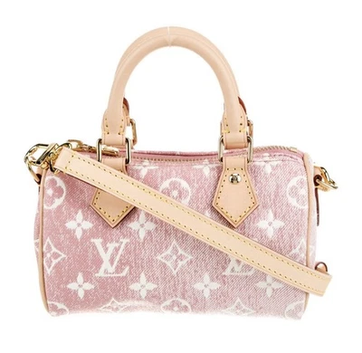 Louis Vuitton Nano Speedy Pink Demin NEW - Image 1 of 4