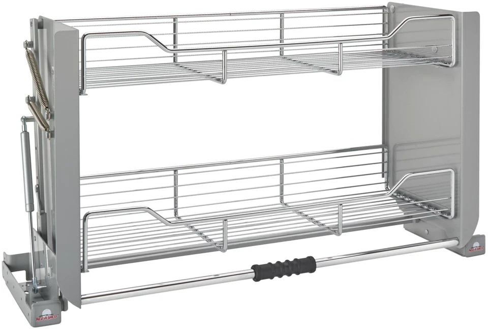 Rev-A-Shelf 5PD-36 Modern 34-1/4" Pull Down Shelf Organizer for - Chrome - Image 1 of 4