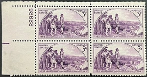 U.S. Scott #904, Plate Block of 4, Kentucky Statehood 150th Anniv., VF, MNH - Picture 1 of 2